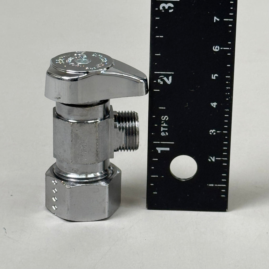 BRASS CRAFT (New) 1/2" Compr. Angle Stop Valve
