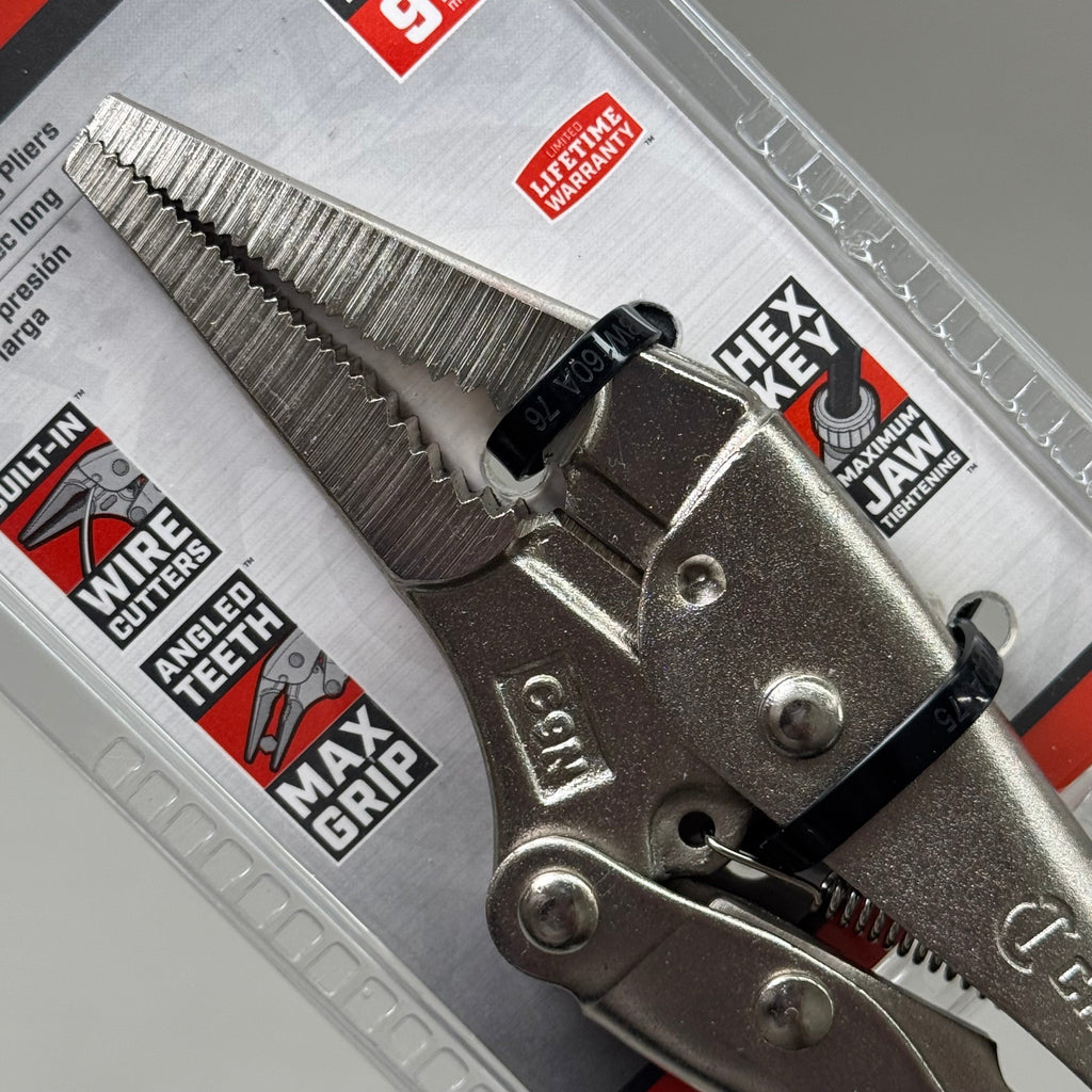 CRESCENT (New) 9" Curved Jaw Locking Pliers with Wire Cutter