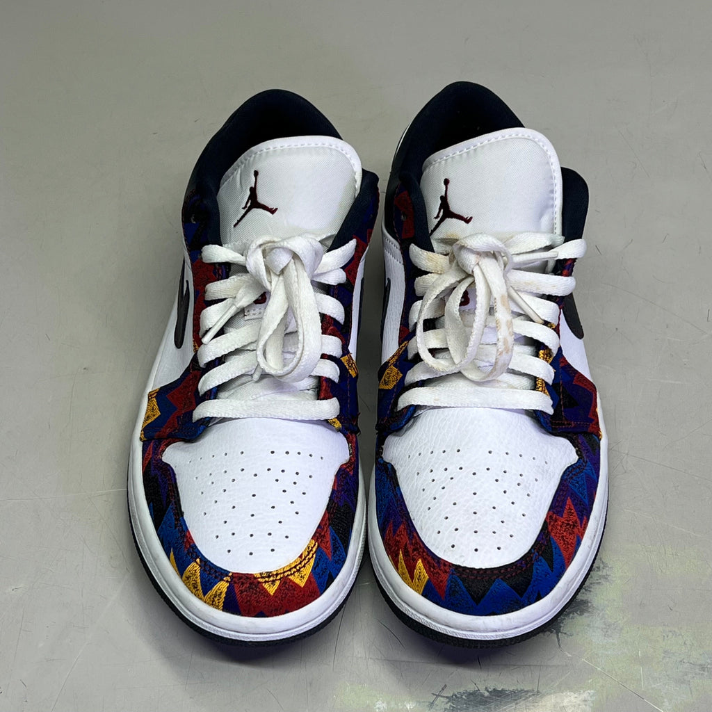 NIKE Air Jordan 1 Low SE 'Nothing But Net' Shoes Unisex Sz 7.5 Multicolor (Pre-Owned)