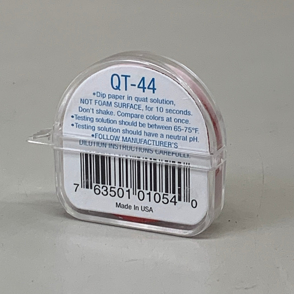 HYDRION (5 Pack) Hydrion Quat Test Kit 0-44 PPM Red QT-44