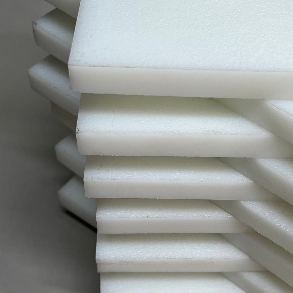 ULINE (20 PACK) High Density Polyethylene Sheets 7"x5" White