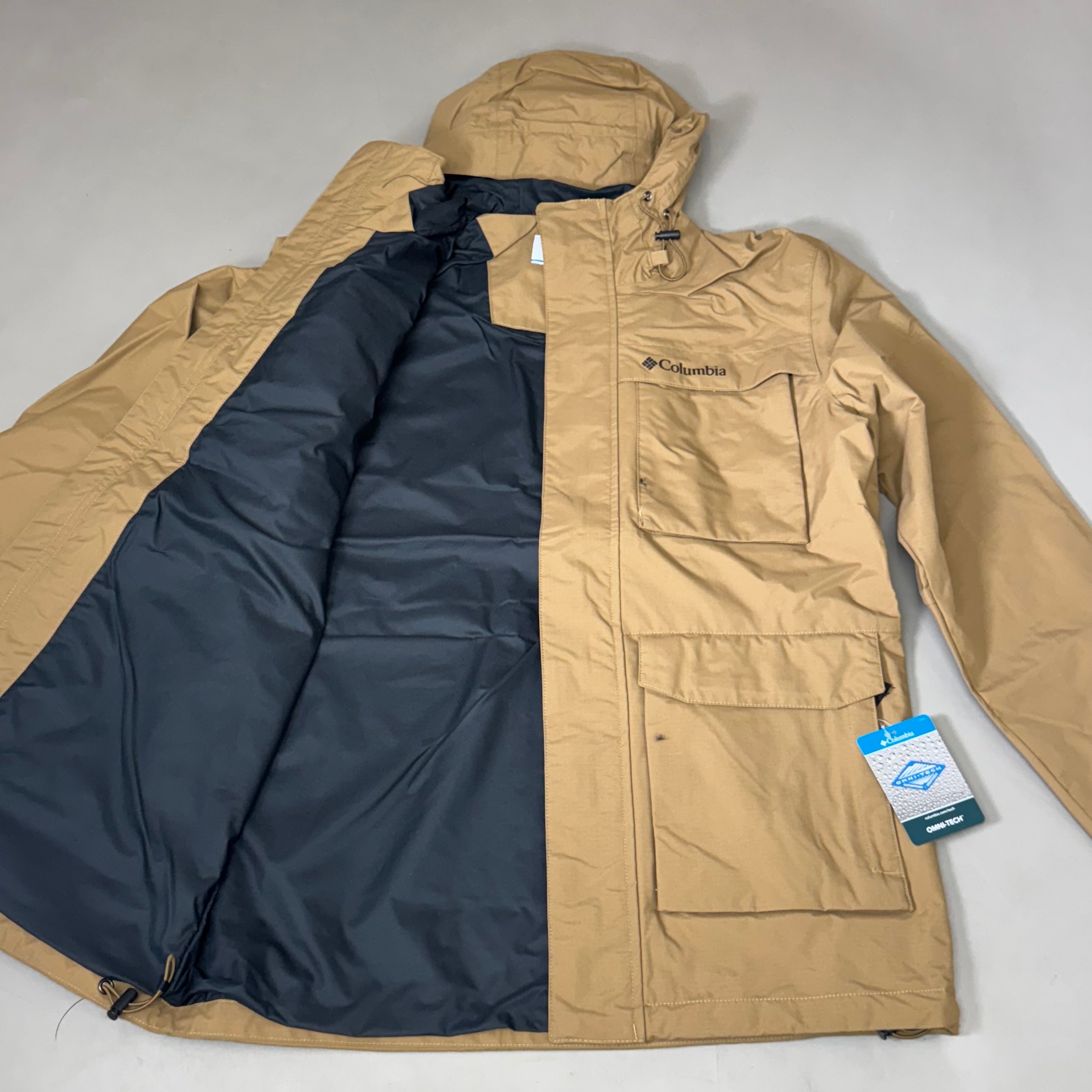COLUMBIA Waterproof Breathable Landroamer Jacket Men's Sz XL Delta WM2778-257