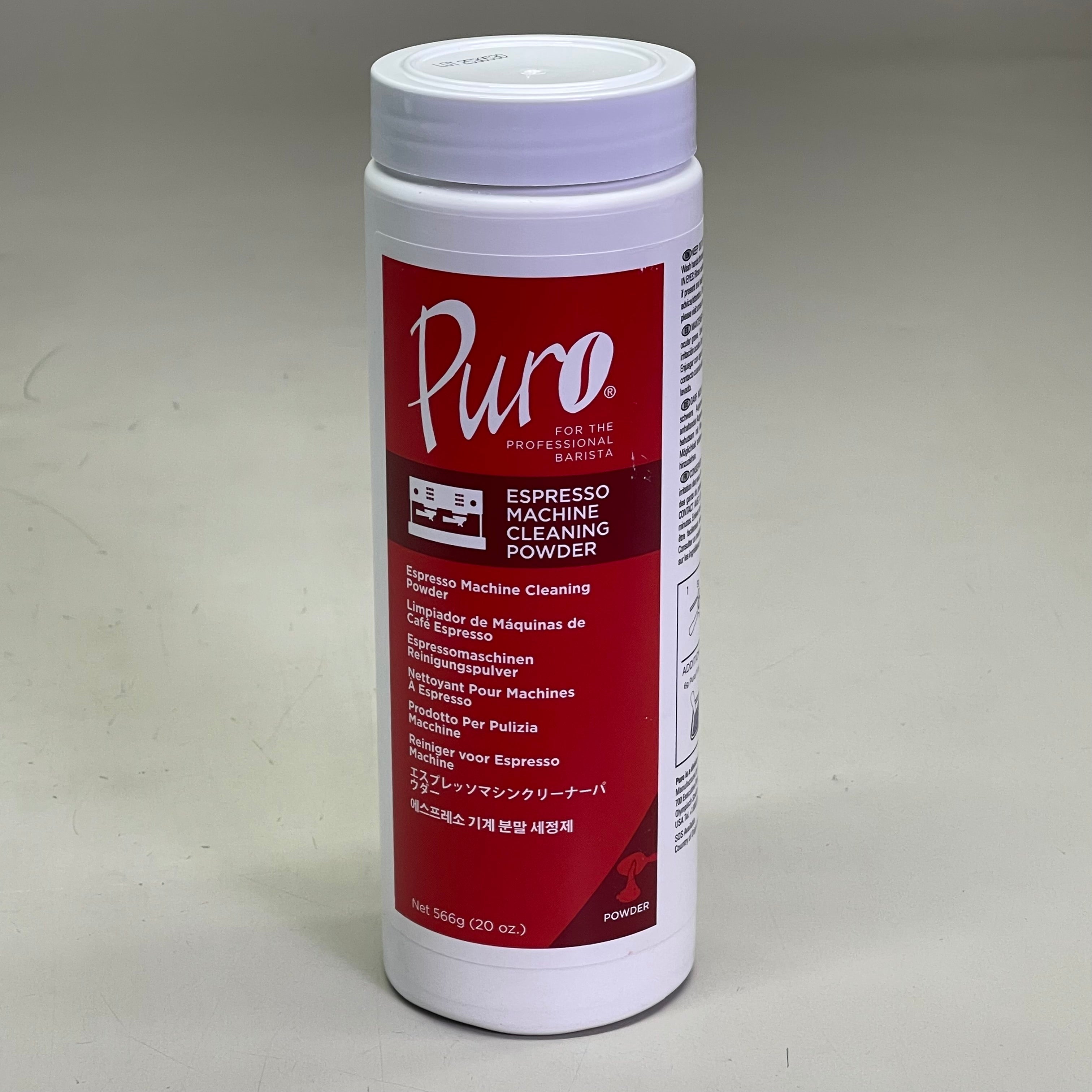PURO CAFF Espresso Machine Cleaning Powder For Airpots 20 oz White 18-P20