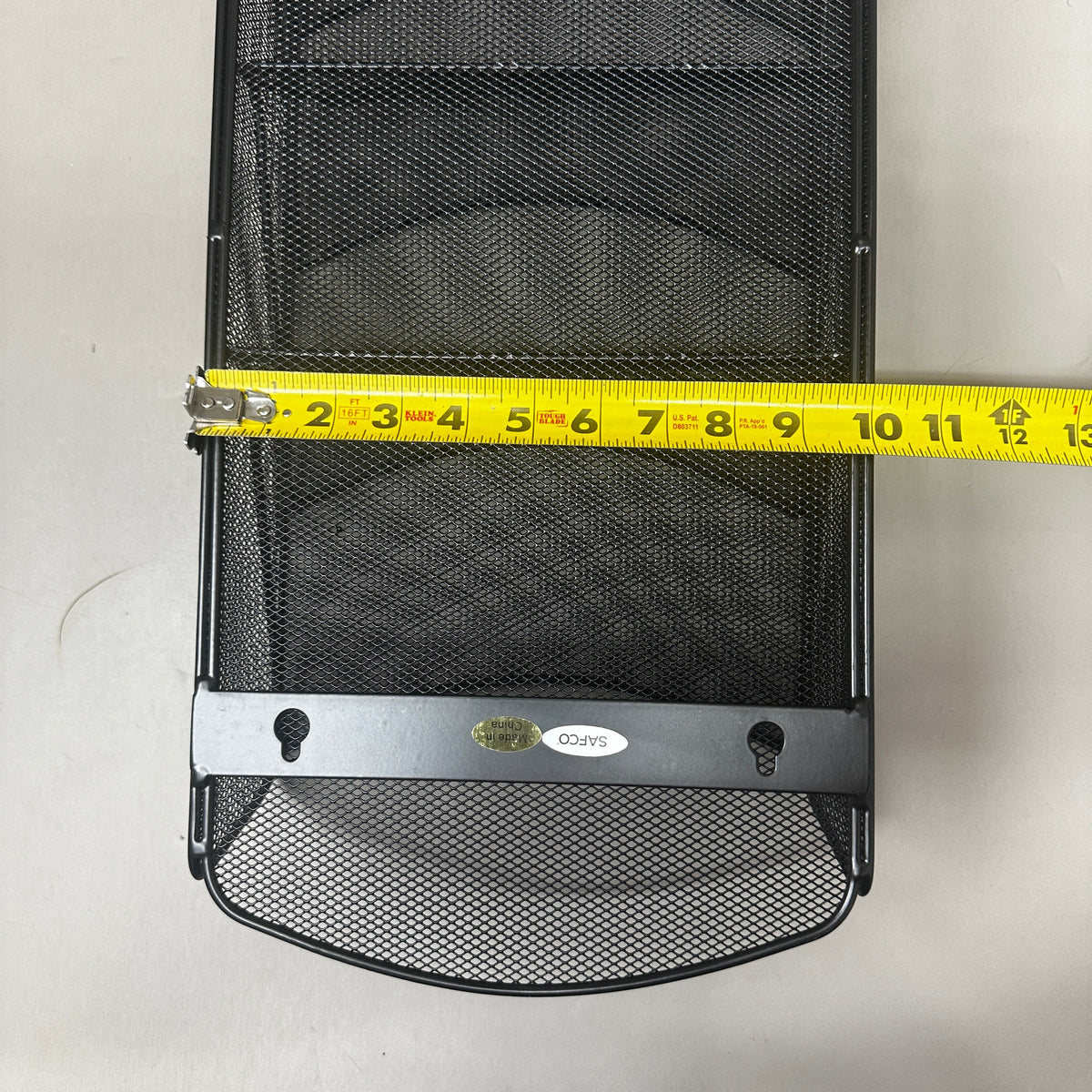 SAFCO 9 Pocket Mesh Literature Magazine Rack Onyx Black