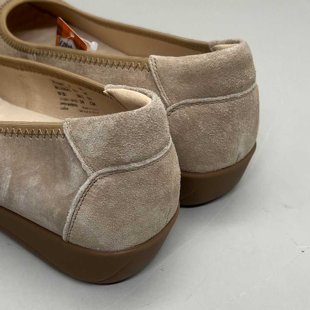 PROPET Yara Slip-On Orthotic Comfort Women's Sz 8 M(B) Natural Buff Suede WCX004L