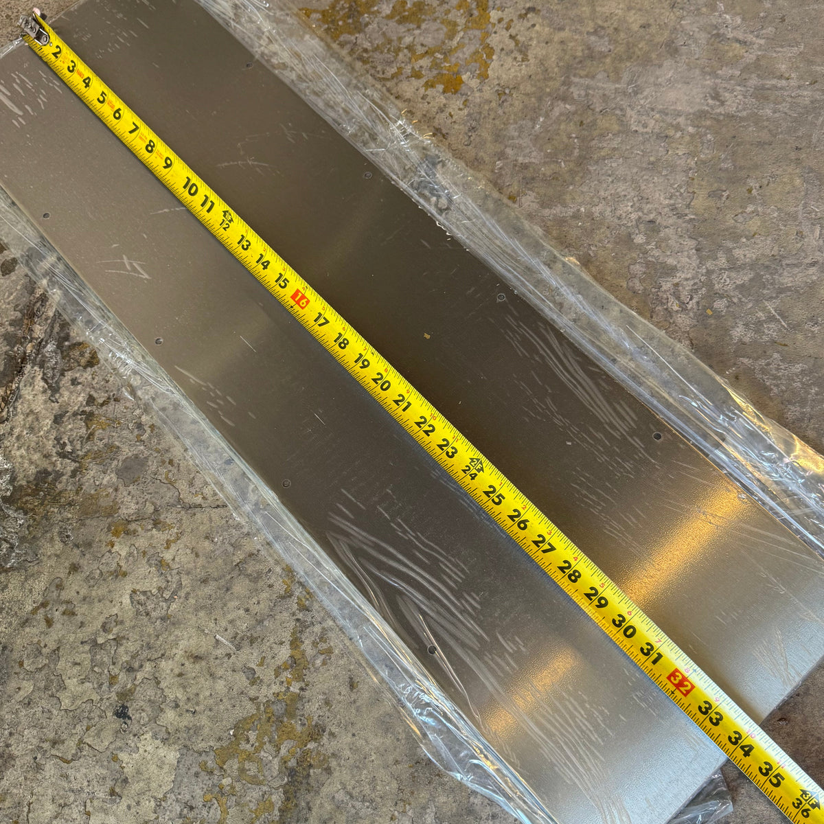 ALLEGION (5 PACK) Stainless Steel Kick Plate 8400 10" x 34" Grey US32D