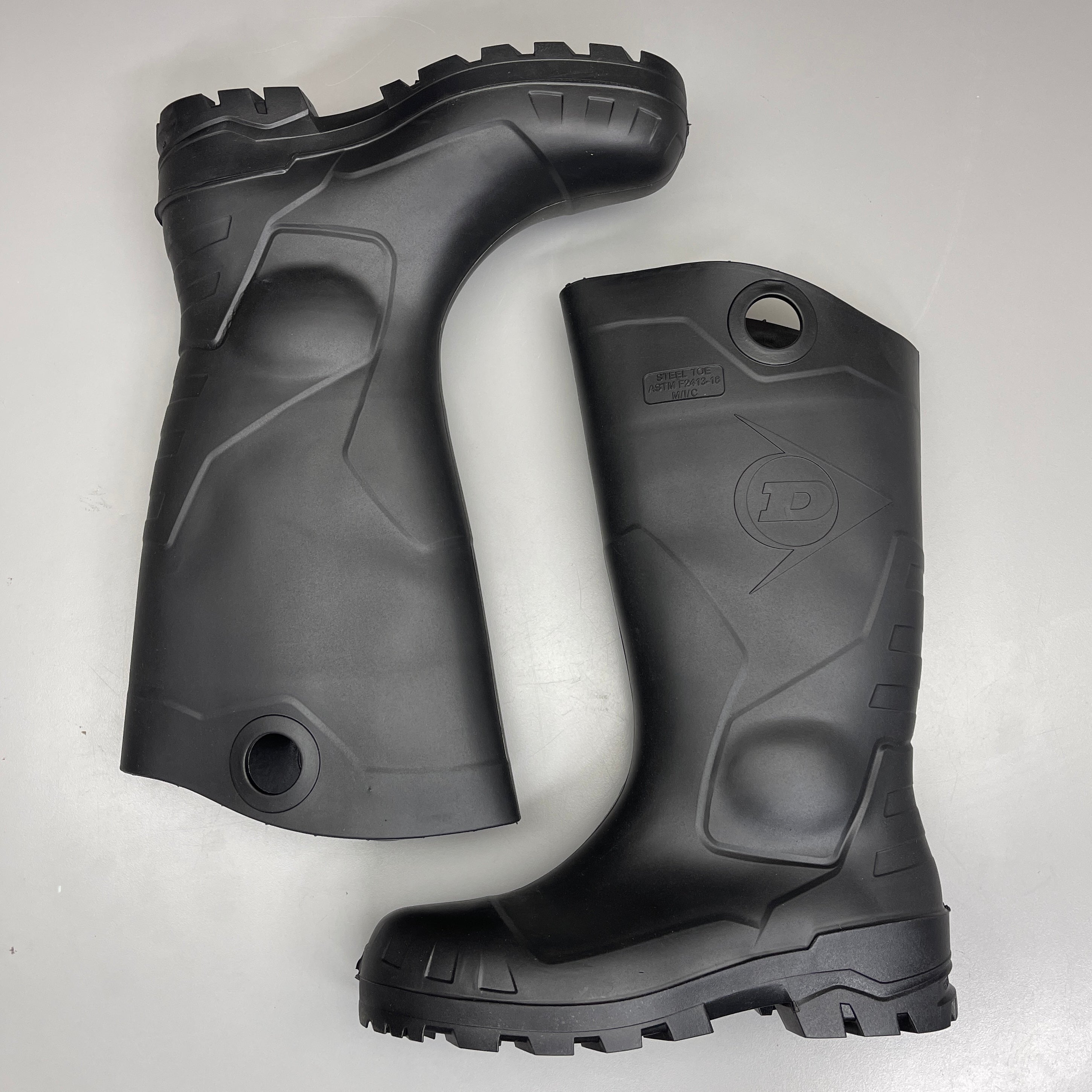 DUNLOP Steel Toe Safety Boots Waterproof Black Sz M 3 W 5 #86776
