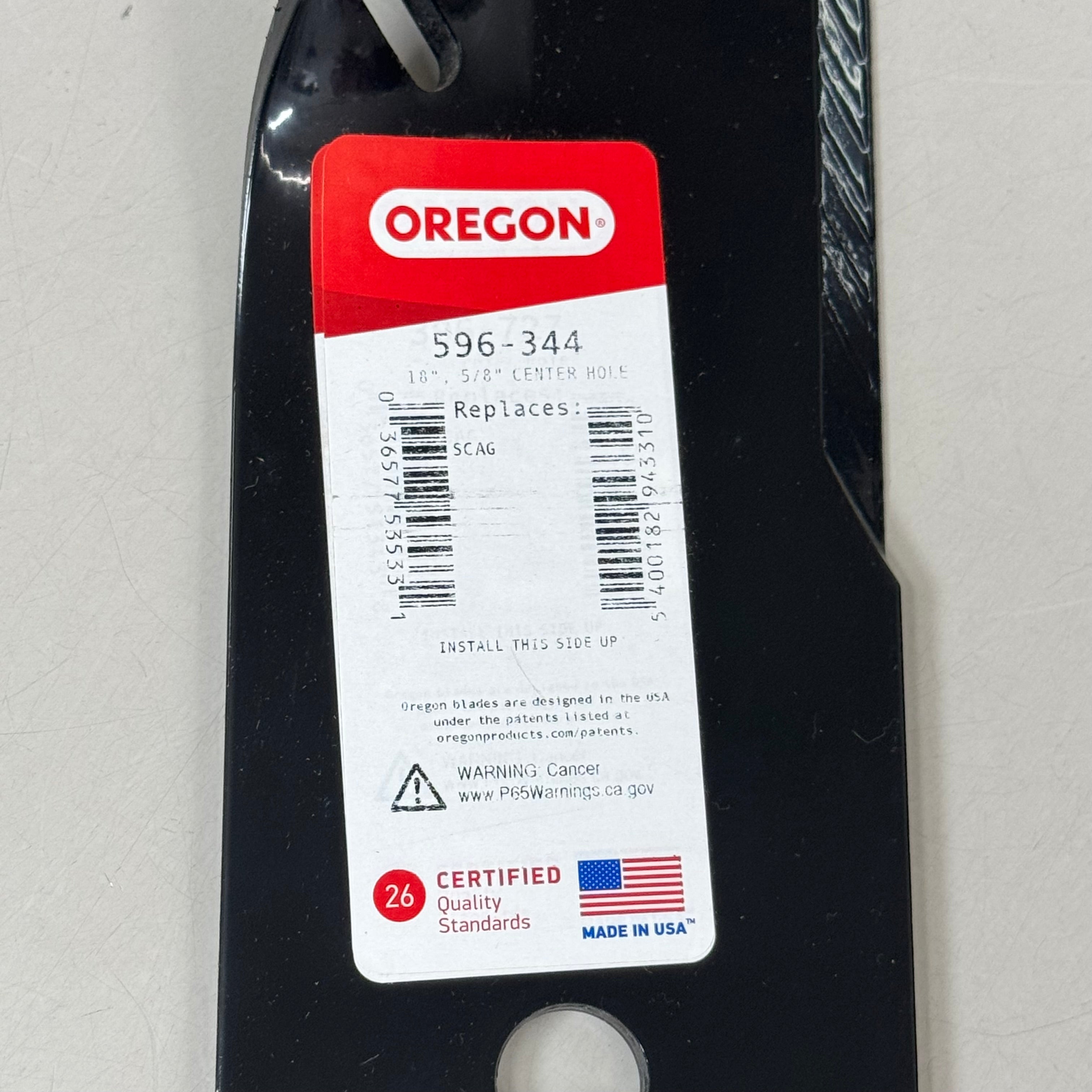 OREGON (6 PACK) G6 Gator Lawn Mower Blades for 60" Kubota 18" Long 596-344