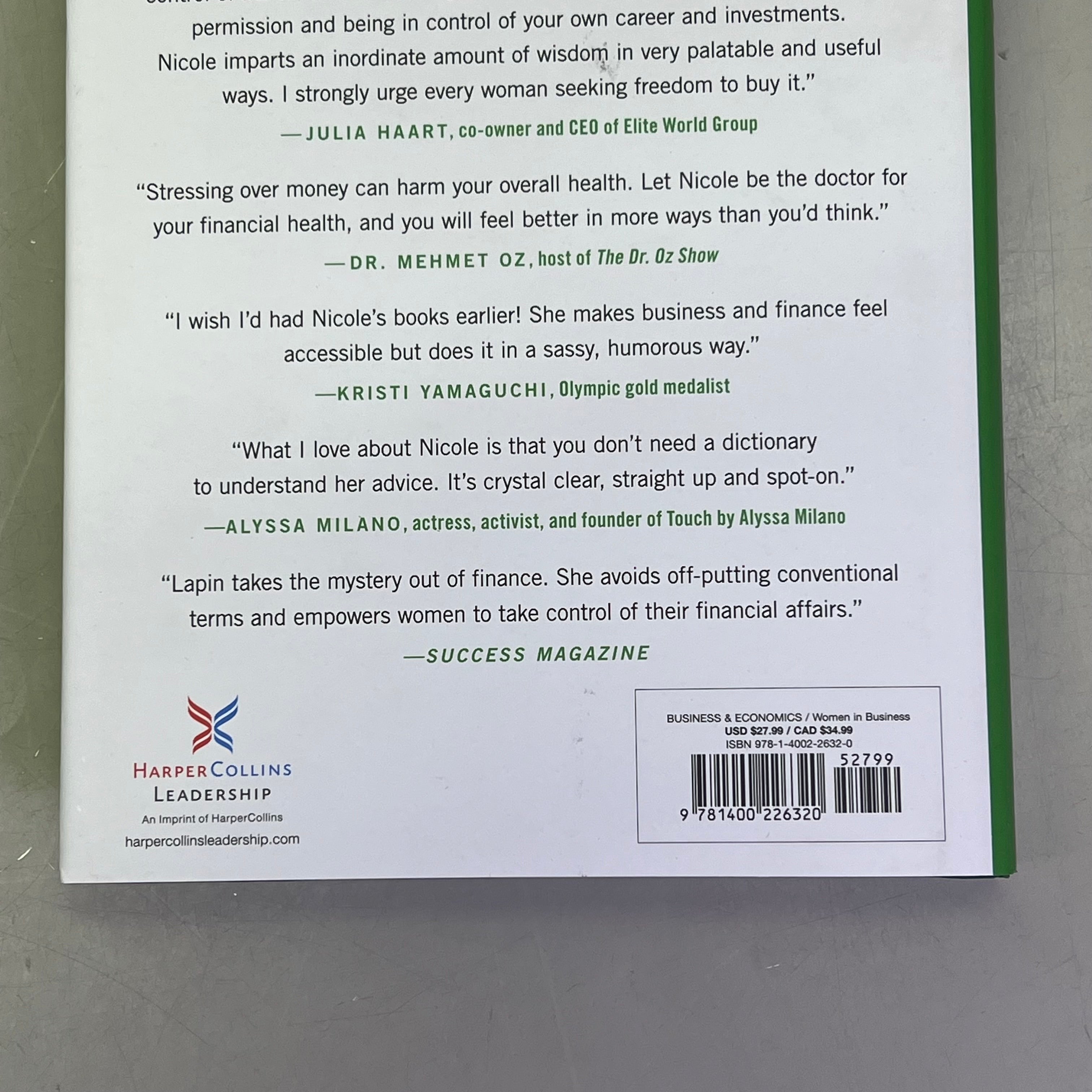 MISS INDEPENDENT A Simple 12-Step Plan For Success By Nicole Lapin Hardback Book