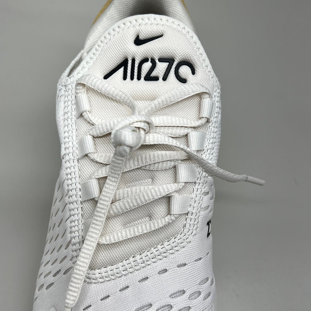 NIKE W Air Max 270 Foam Insole Mesh Shoes Women's Sz 7 White Gold DZ77736 001