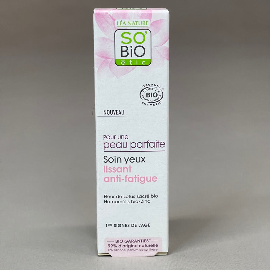 SO BIO ETIC (3-PACK) Anti-fatigue Smoothing Eye Contour .5 OZ (New)