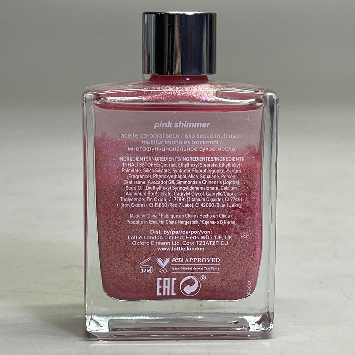 LOTTIE LONDON (3 PACK) Sweet Drizzle Body Oil 1.69 fl oz "Pink Shimmer" SPR021