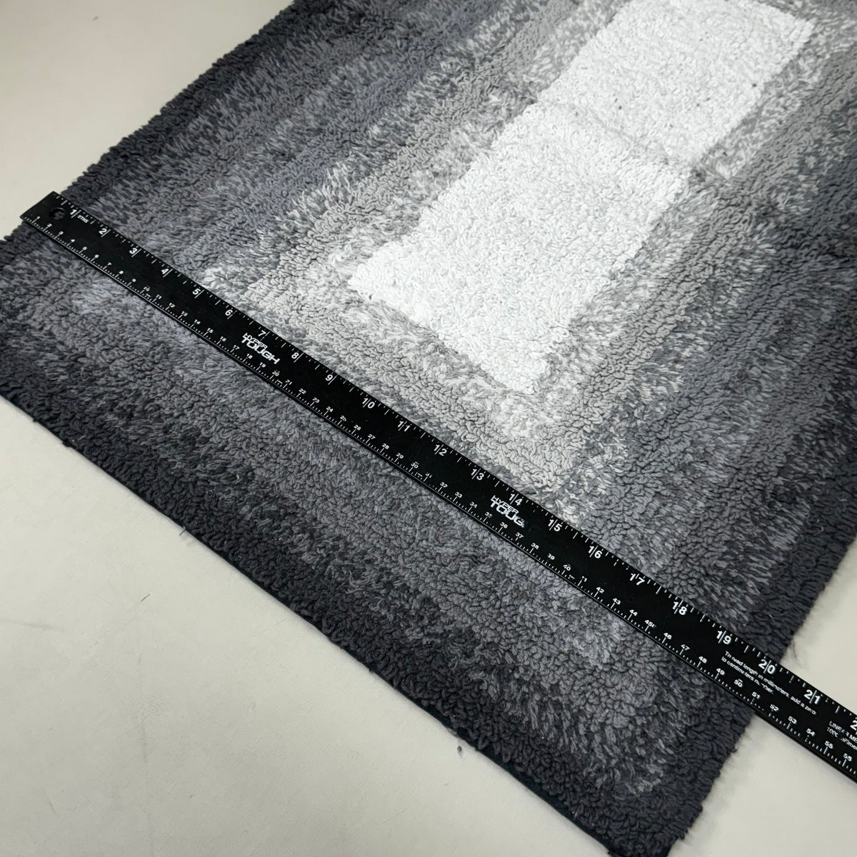 BETTER HOMES & GARDEN (2 PACK) Cotton Reversible Bath Rug 20X30" Ombre Grey