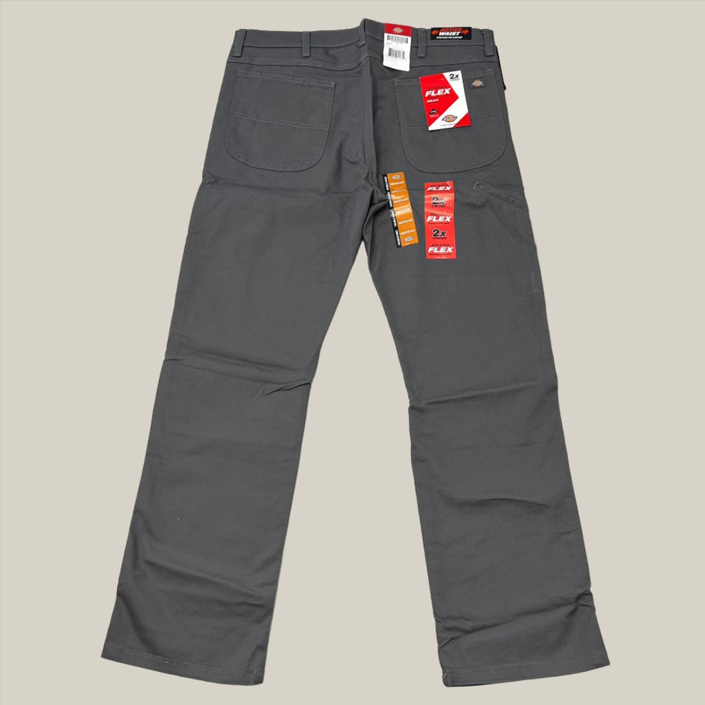 DICKIES Flex Regular Fit Double Knee Pant Mns Sz 38X34 Stonewashed Slate DP903SSL