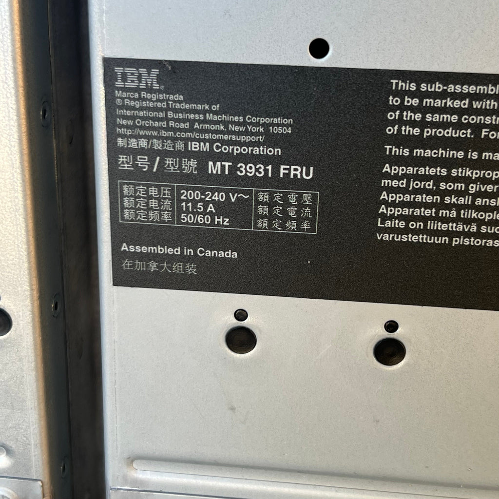 IBM CPC Processor Drawer Main Control Unit MT 3931 FRU Sz 19"x8.5"x35" (New Other)