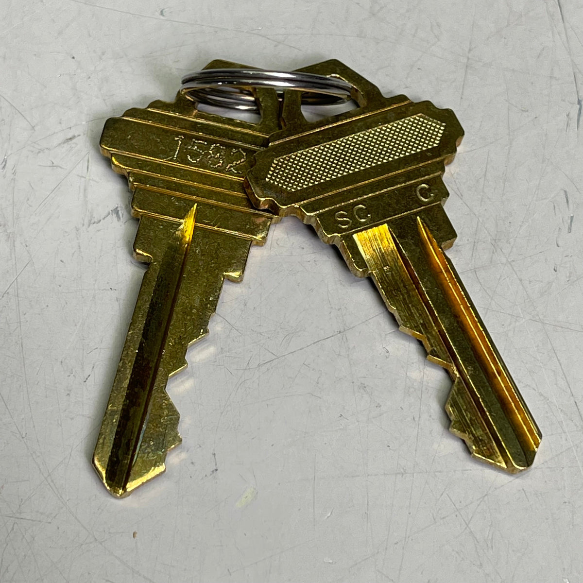 GMS (2-PACK) Mortise Lock Cylinders 1-1/8" Schlage 5 Pin Keys M11-SX-26D-AT-A2