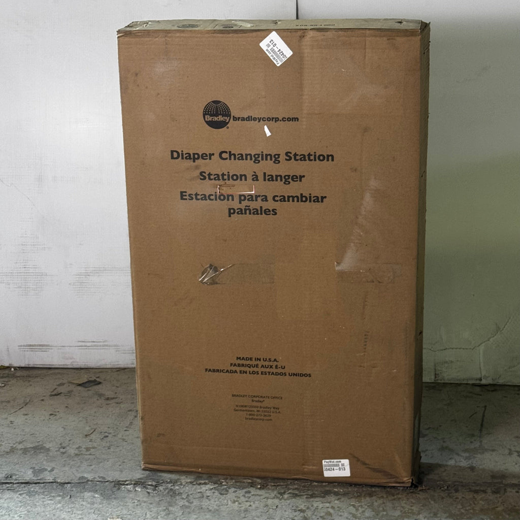 BRADLEY Diaper Changing Station 38"L x 22"H Gray 962-110000