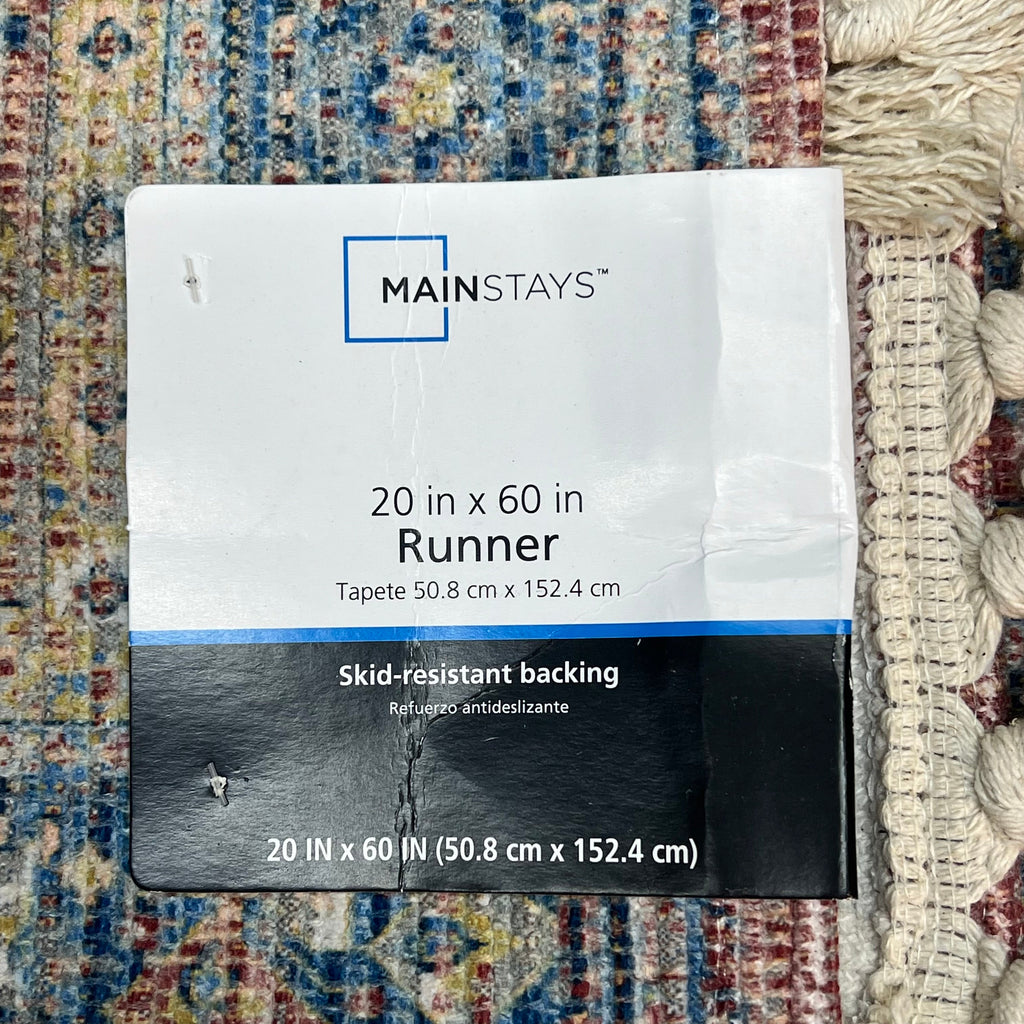 MAINSTAYS (2 PACK) Indoor Polyester Runner Rug 20"x60" Vintage Red MSS2100946517002