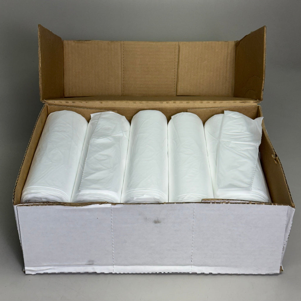 GRAINGER (10 Rolls of 15 Bags) Trash Bags Capacity 227L Sz 38” x 60” 4CU29