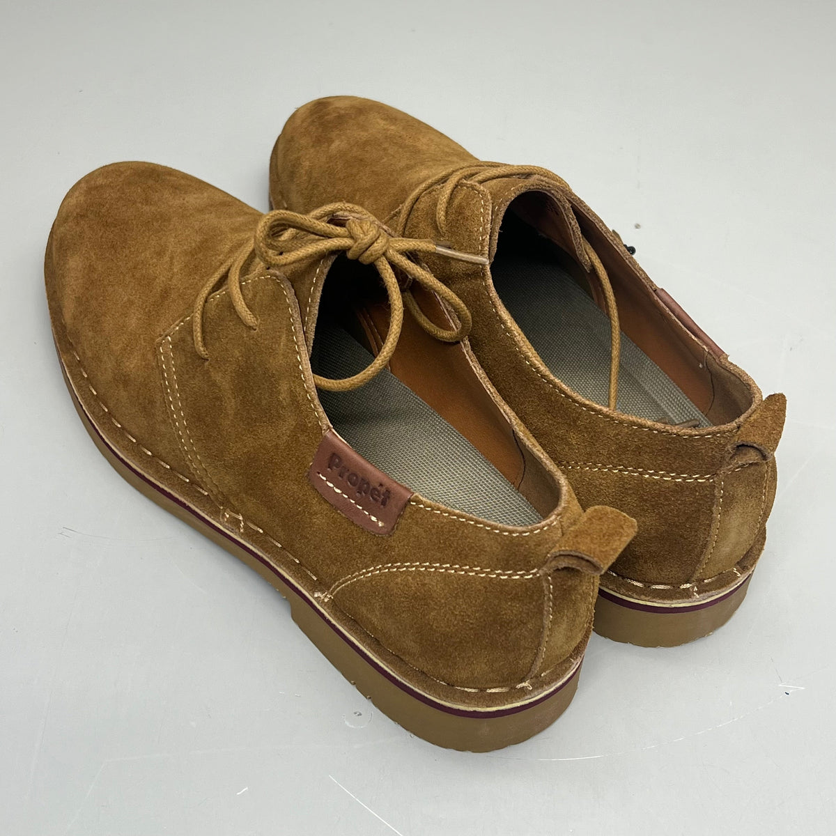 PROPET Finn Suede Oxford Scotchgard Treatment Men's Sz 9.5 M(D) Tan MCX022S