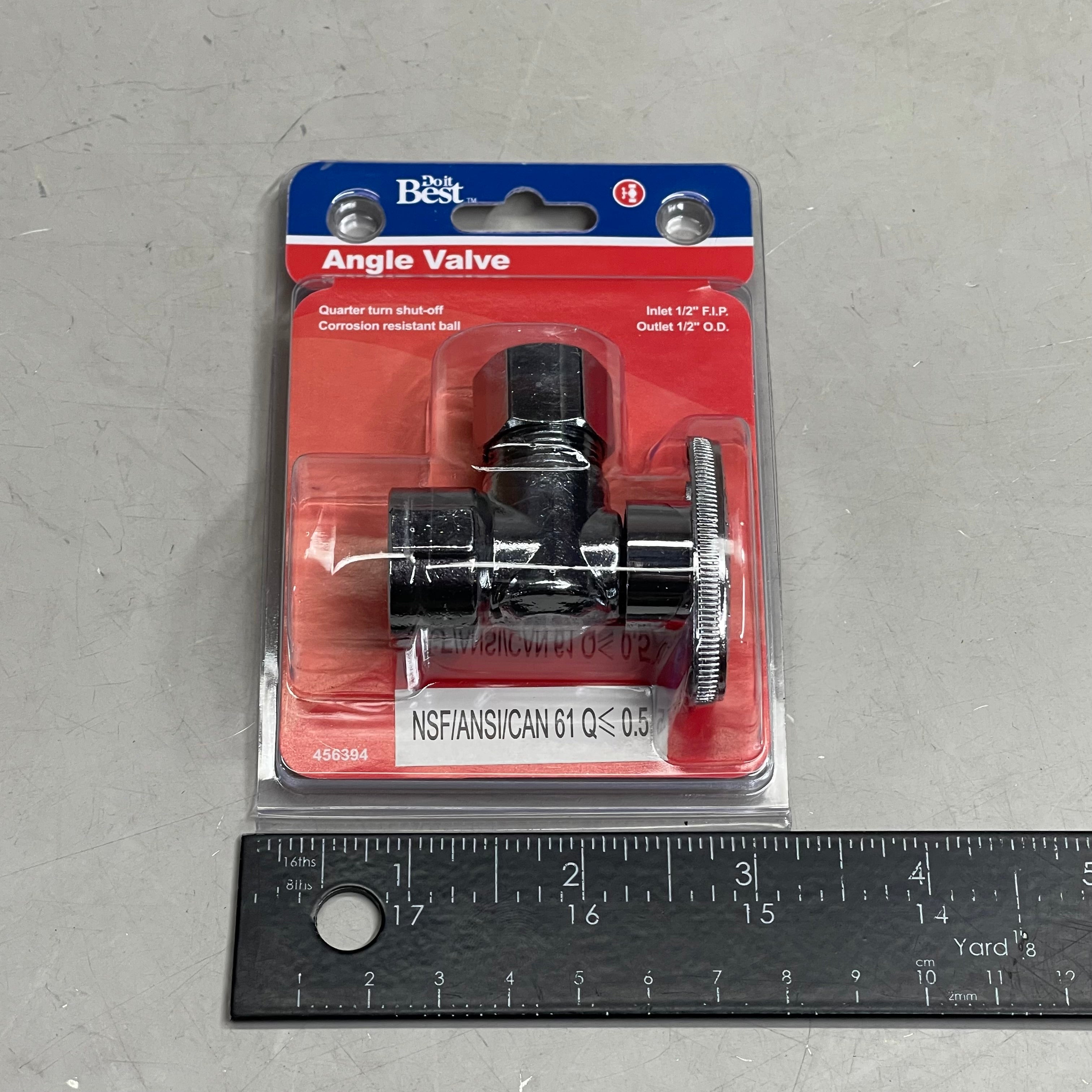 DO IT BEST (6 PACK) Quarter Turn Angle Valve 1/2" FIP x 1/2" OD 456394 DIB51-1PCLF