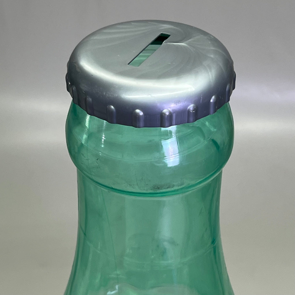 ZA@ COCA-COLA (2 PACK) Plastic Coke Bottle Bank 22"H Green & Red (AS-IS)