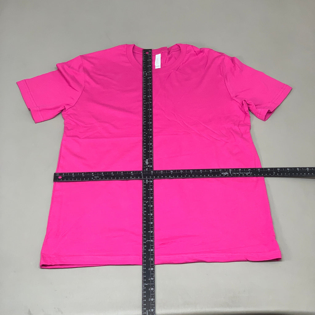 BELLA + CANVAS (12-PACK) Unisex Crewneck Short Sleeve Tees Sz L Berry (New)