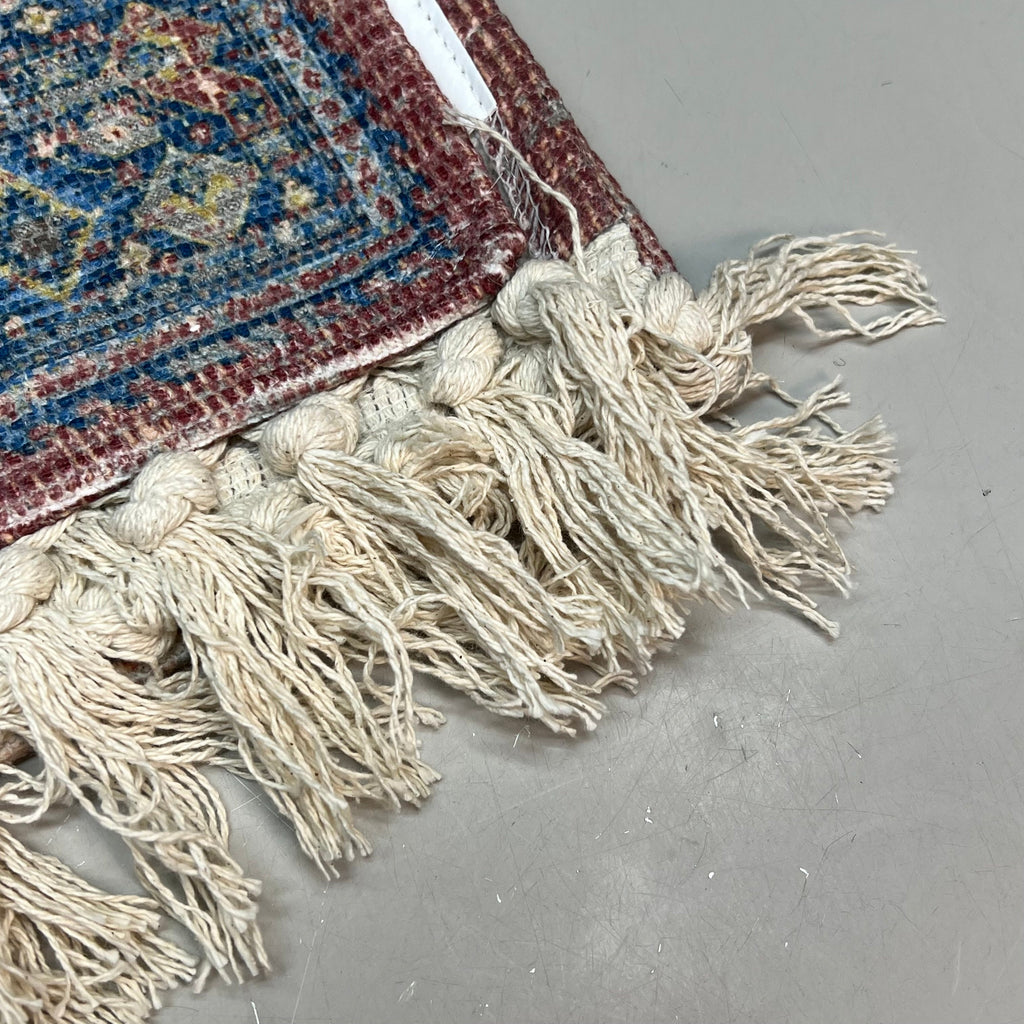 MAINSTAYS (2 PACK) Indoor Polyester Runner Rug 20"x60" Vintage Red MSS2100946517002