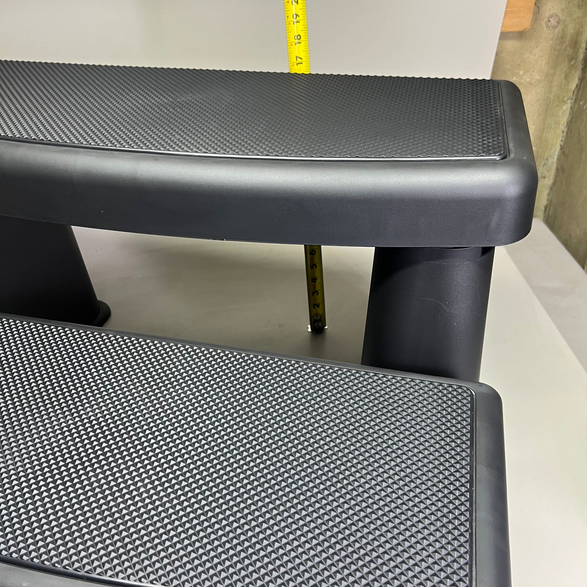 WATKINS 2 Tier Polymer Spa Step Non-Slip Surface 22.5"x30.5"x17" Black New