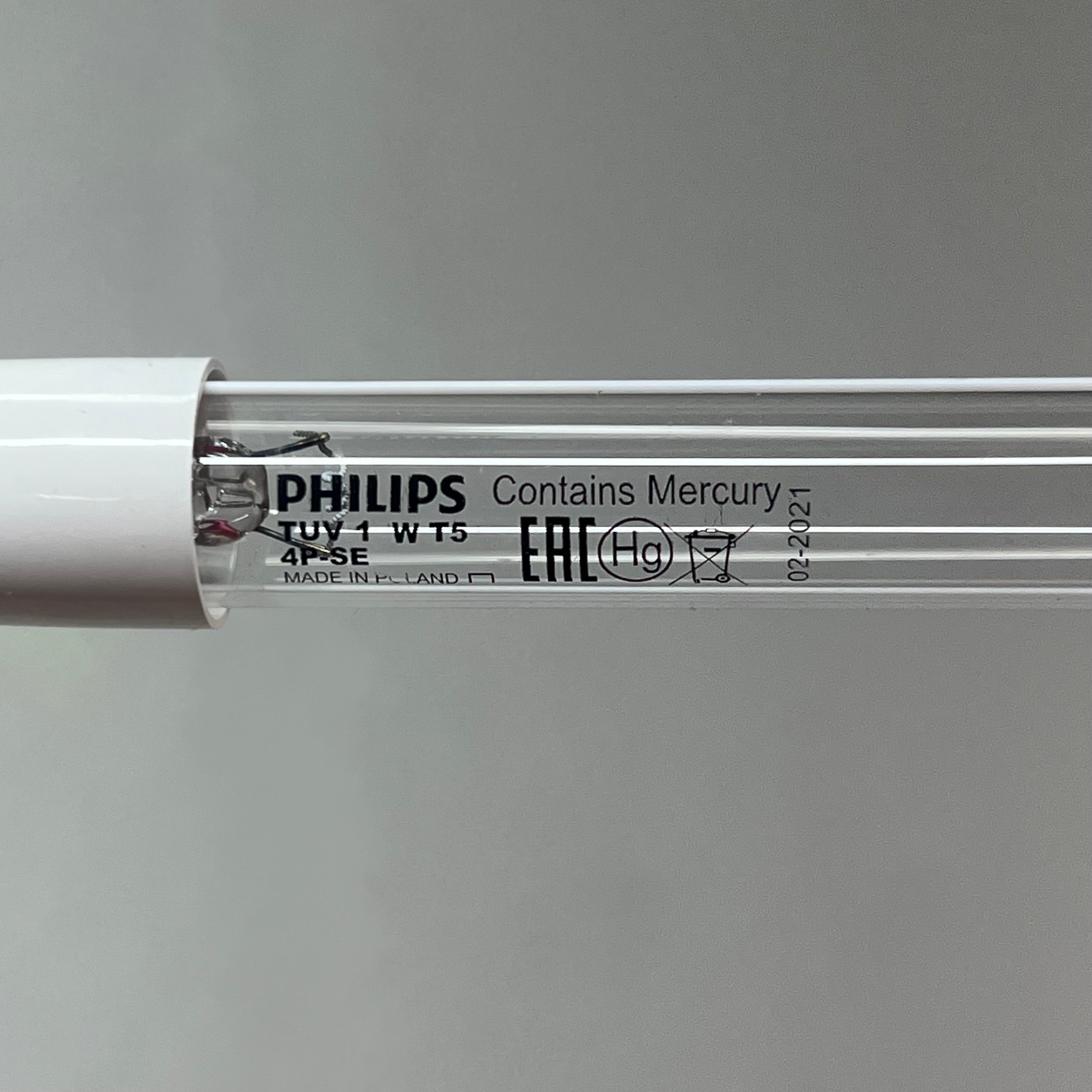PHILIPS (5 PACK) Germicidal Florescent Tube Light 13" 16 W TUV 16W T5 4P-SE