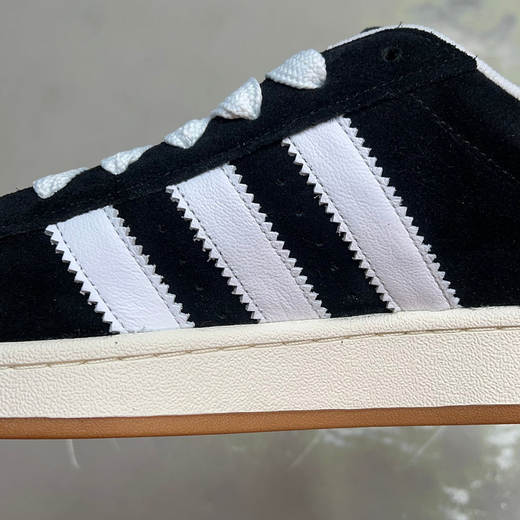 ADIDAS Campus 00s Fat Lace Sneaker Mens Sz 10.5 Black/Cloud White/Off White