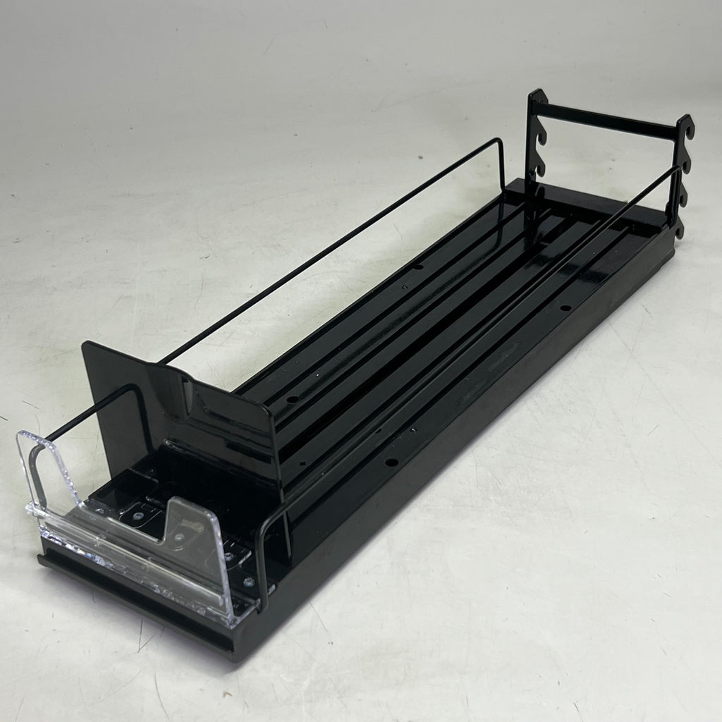 STEPHEN GOULD CORP (4 PACK) Slim Line Double Pushers Tray With Bed Black SG409