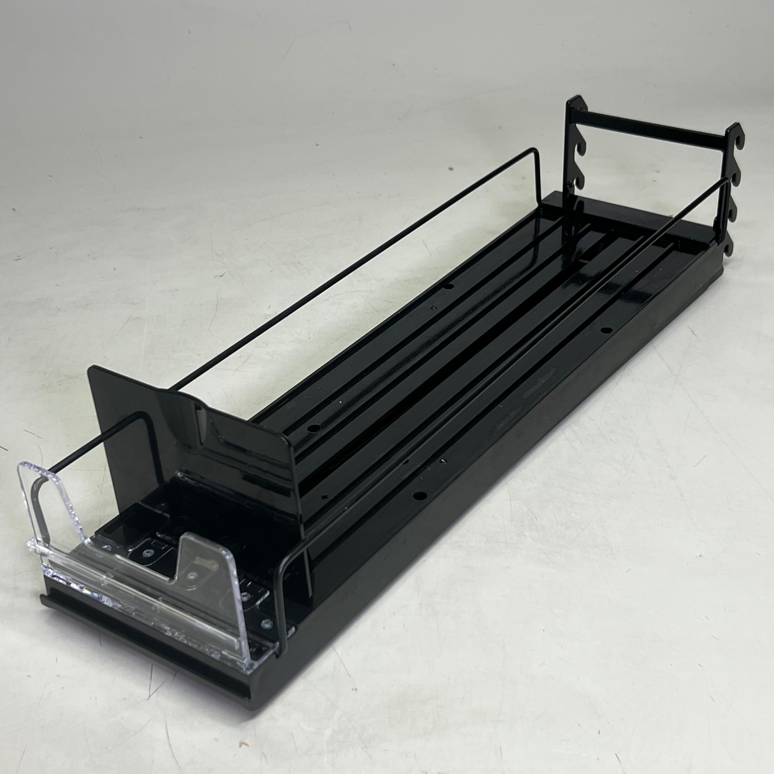 STEPHEN GOULD CORP (4 PACK) Slim Line Double Pushers Tray With Bed Black SG409