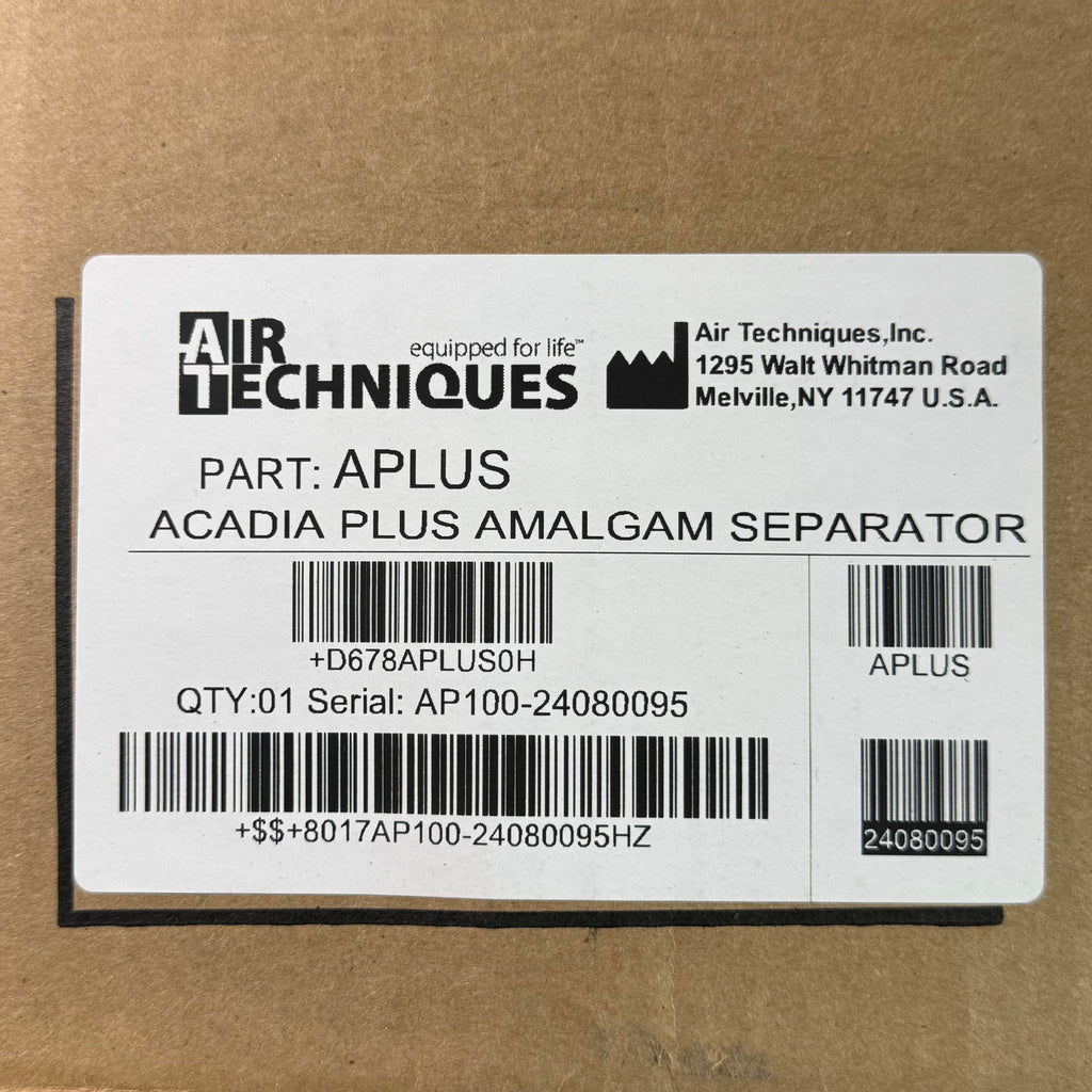 AIR TECHNIQUES Acadia Plus Amalgam Separator Sz 27" H x 9" W x 10" L APLUS