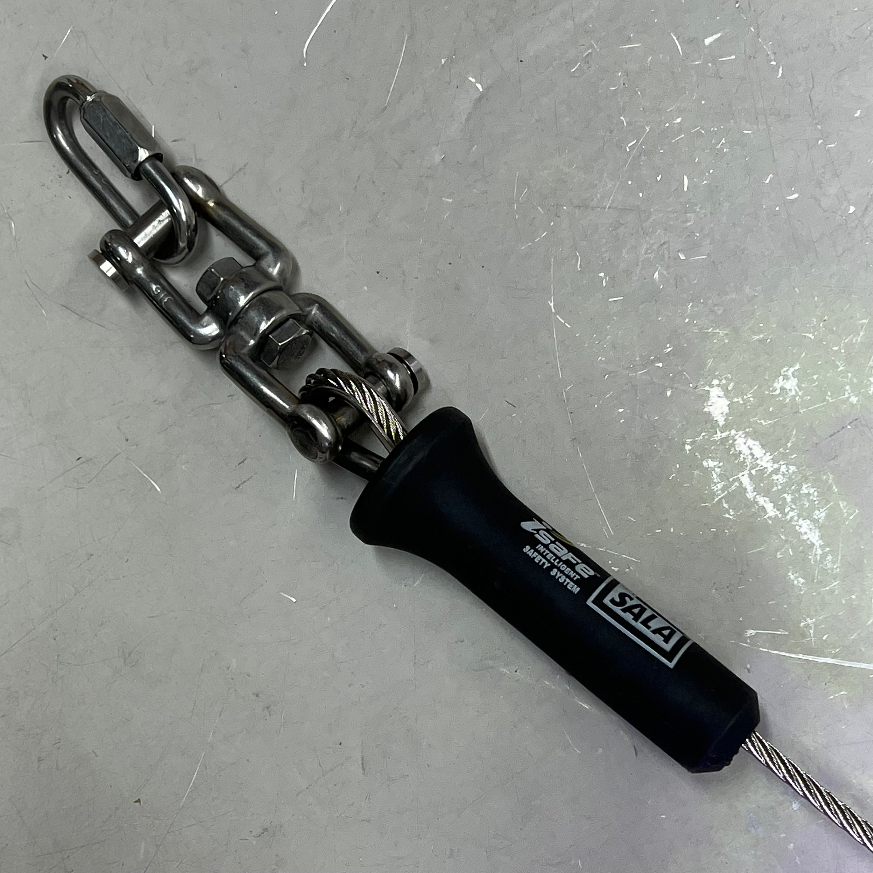 SALA Intelligent Safety System Cable & Clamp Hook 13lbs Chrome