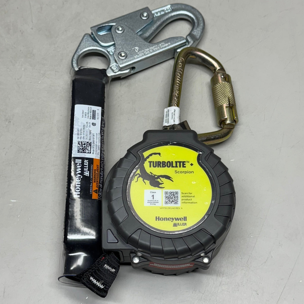MILLER TurboLite+ Scorpion Personal Fall Limiter Lanyard 9' MTL-OHS1-01/9FT