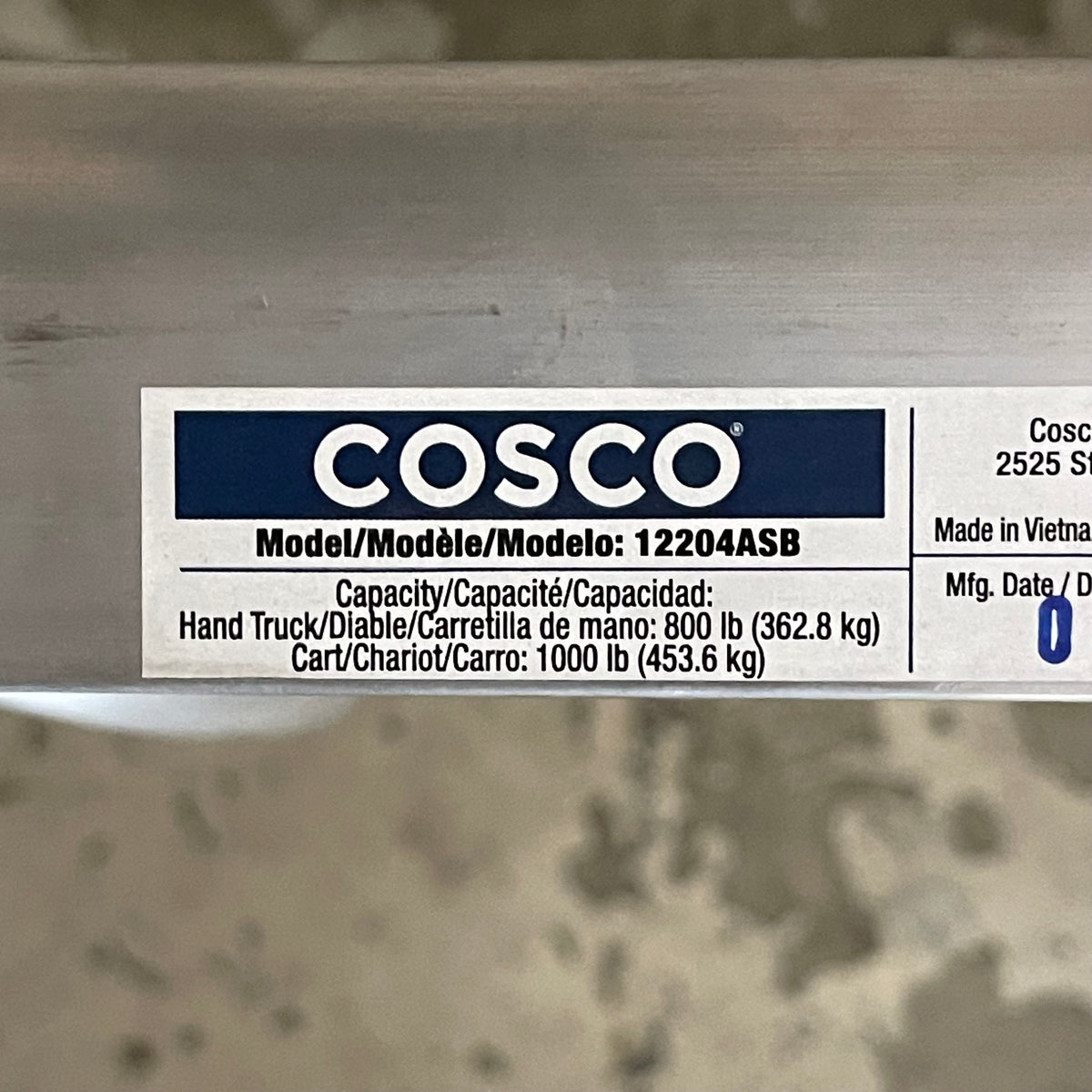 COSCO 2-In-1 Hybrid Handtruck Silver & Black 12204ASB1E