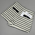 VERONICA BEARD Women's Gershwin Short Sz-0 Ivory/Black 2406TW7480258
