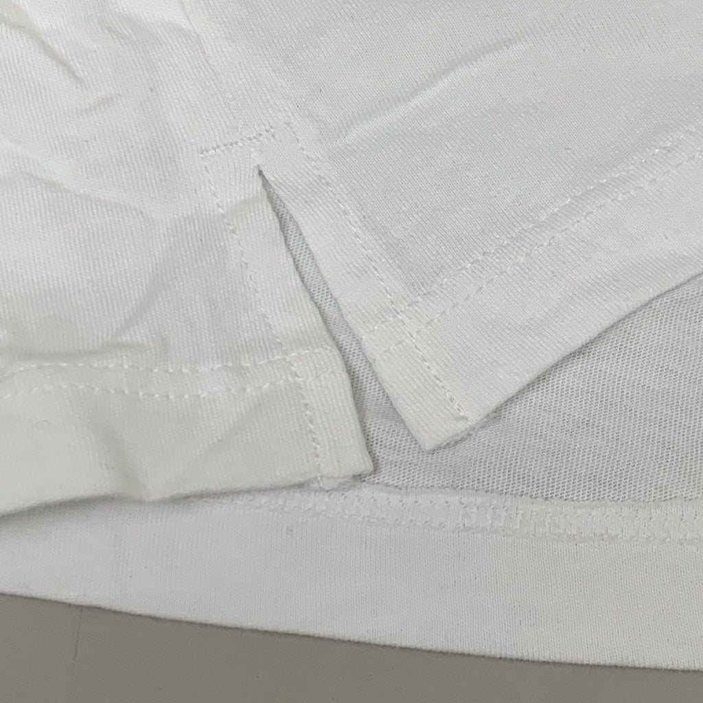TOMMY HILFIGER Adaptive Short Sleeve Hook & Loop T-Shirt White Women's SZ S/P Signature Stripe (New Other)