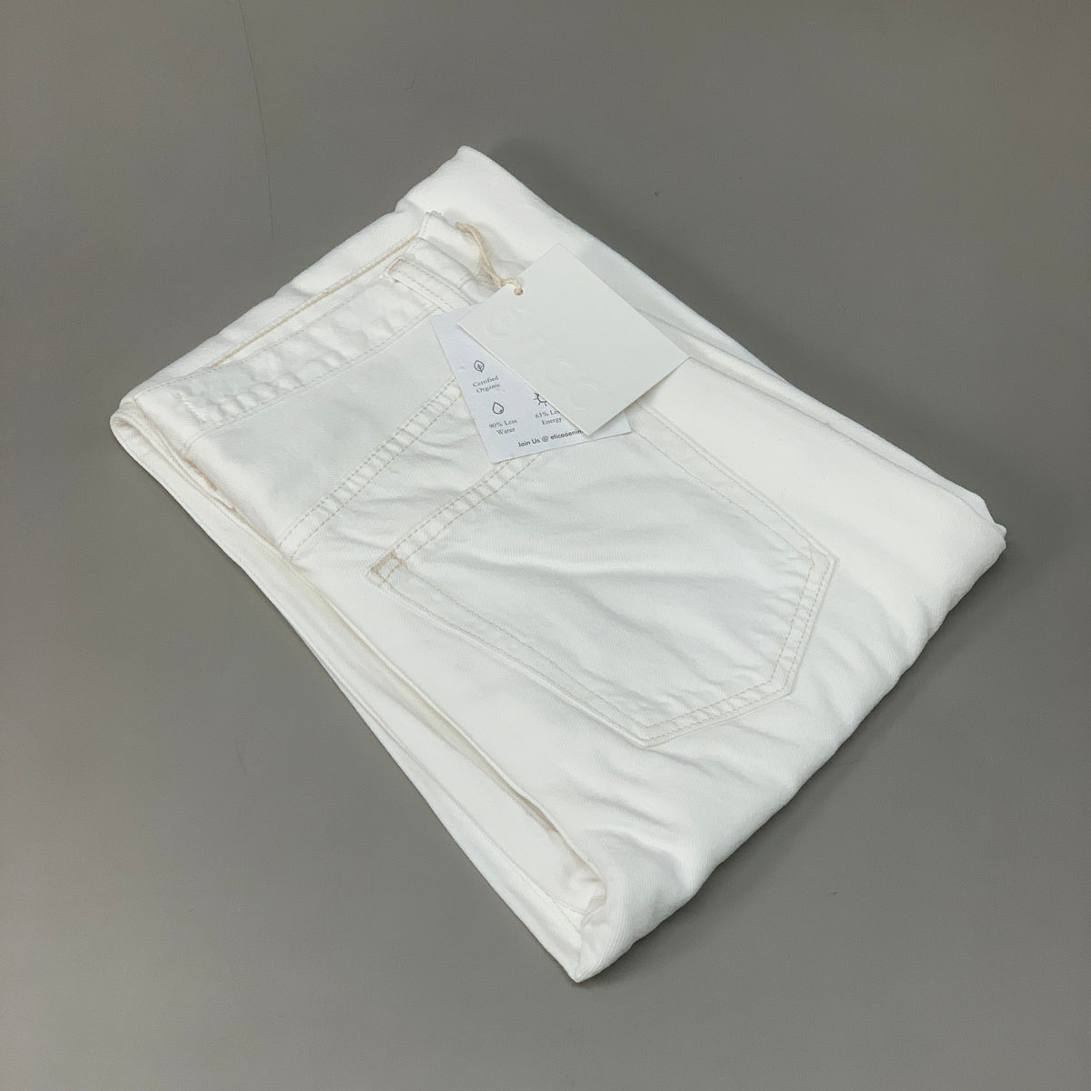 ETICA Tyler High Waist Straight Leg Ankle jeans Vintage White Size 27 EW180114A