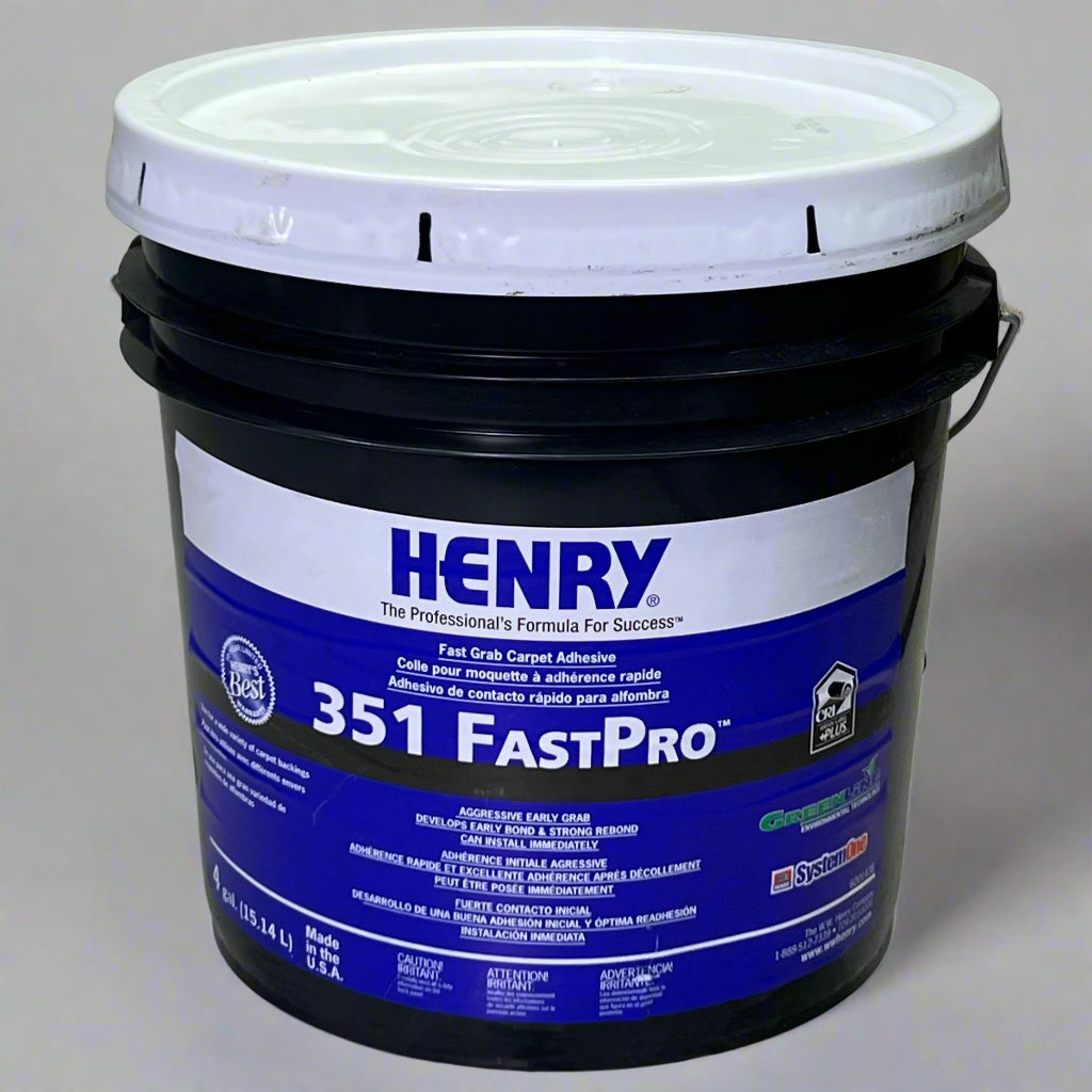 HENRY FastPro Fast Grab Pro-Grade Carpet Adhesive 4 gal. Black Container 351
