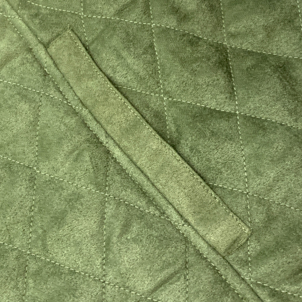 BRIDGE HAMPTON ISSAC MIZRAHI LIVE! Faux Suede Coat Full Snap Up Basil Size 2X