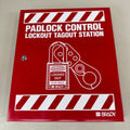 BRADY PadLock Control Lockout Tagout Station 18"x15"x2" `
