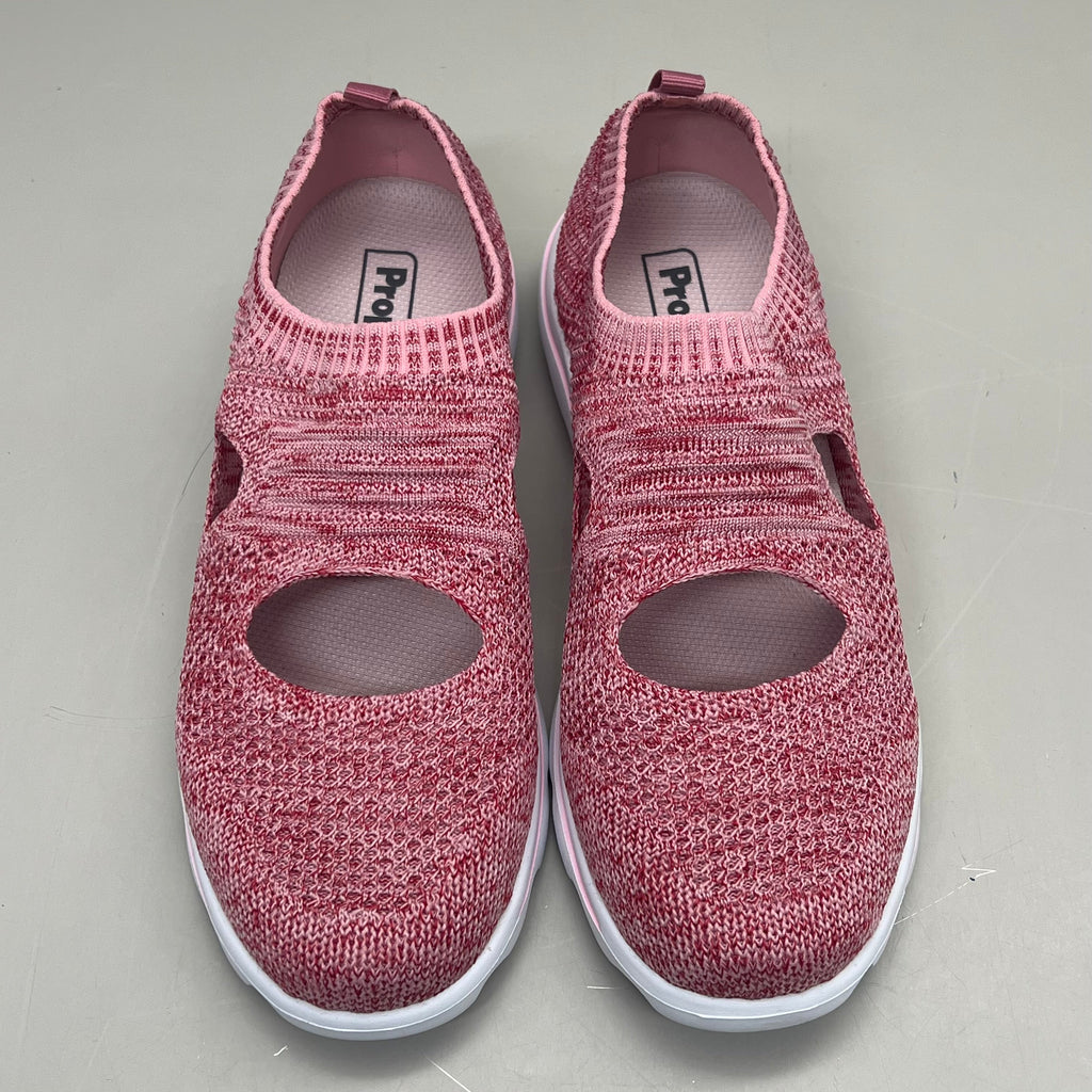 PROPET Travel Activ Avid Knit Shoe Women's Sz 8.5 X WIDE (2E) Pink/Red WAT064M