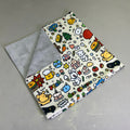 LOVLEY CAVES Self Adhesive Cat Wrap Grooming Blanket Doodle Pattern 1882742