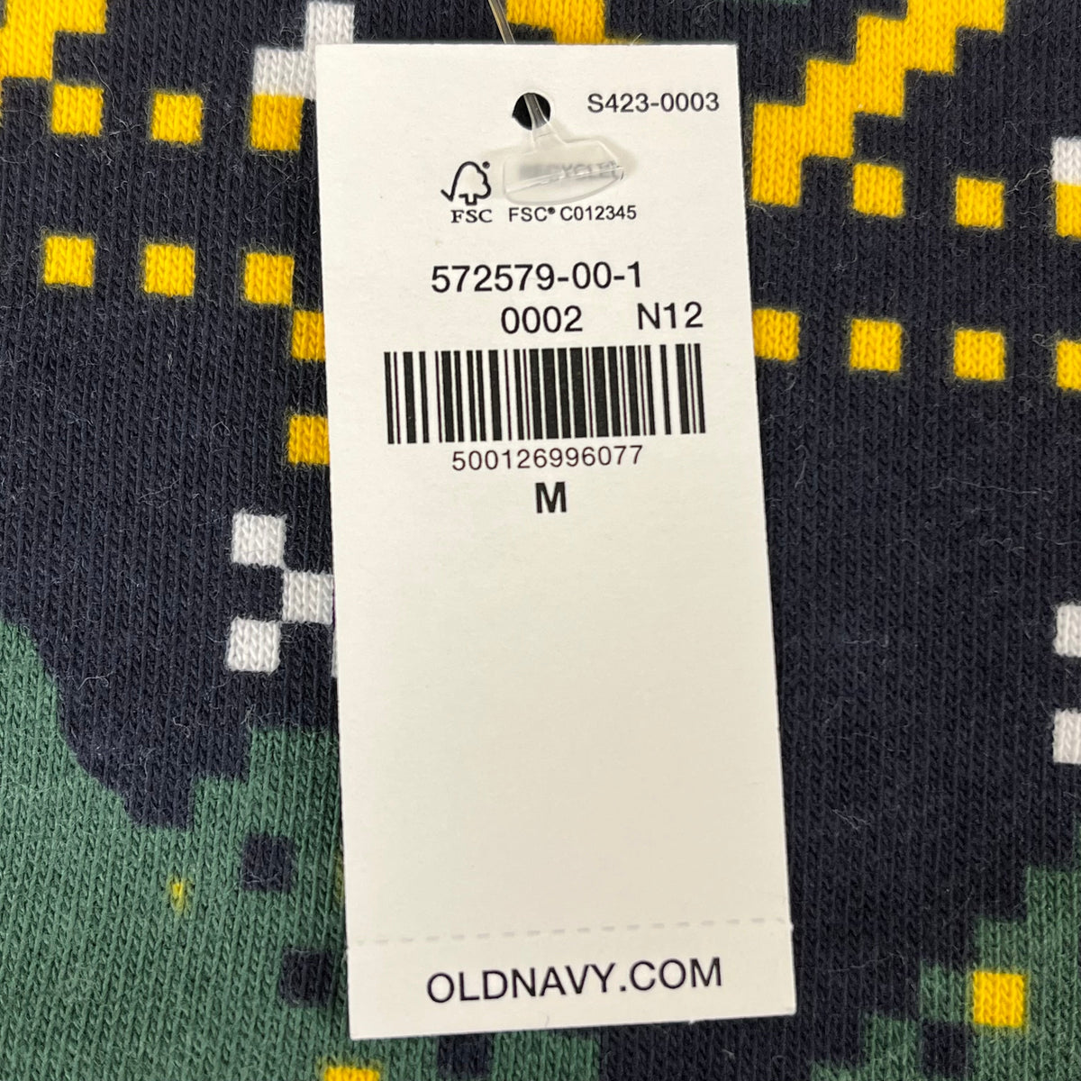 OLD NAVY Men's Christmas Holiday Elf Sweater Sz M Navy/Green 572579-00-1