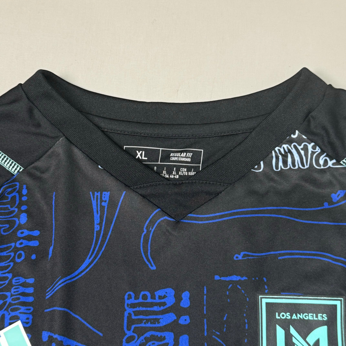 AEROREADY Los Angeles Football Club Jersey Women's Sz-XL Black/Blue IP4314 280
