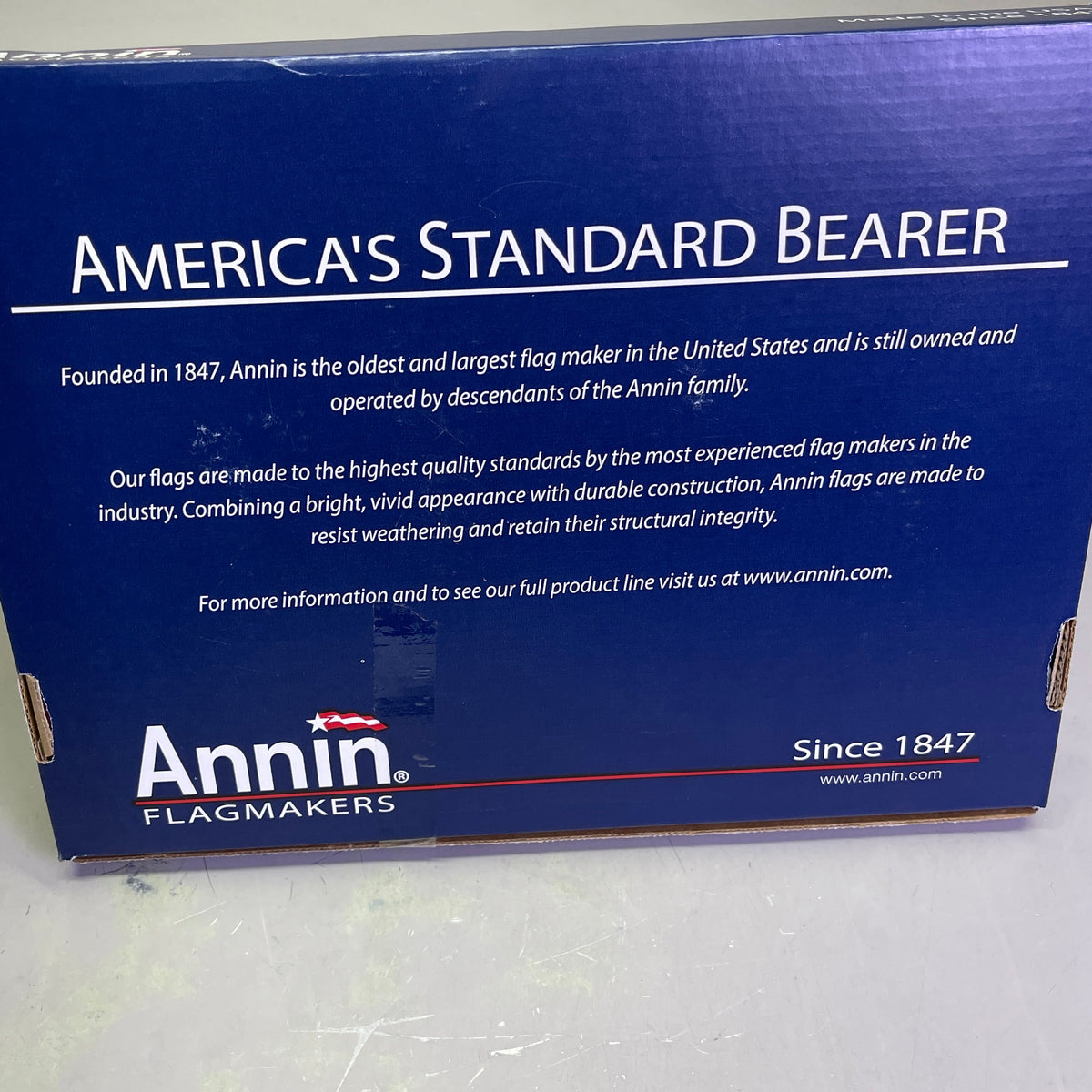 ANNIN American Flag USA Made Nylon UV Resistant 4'x 6' Red, White & Blue 3JN77