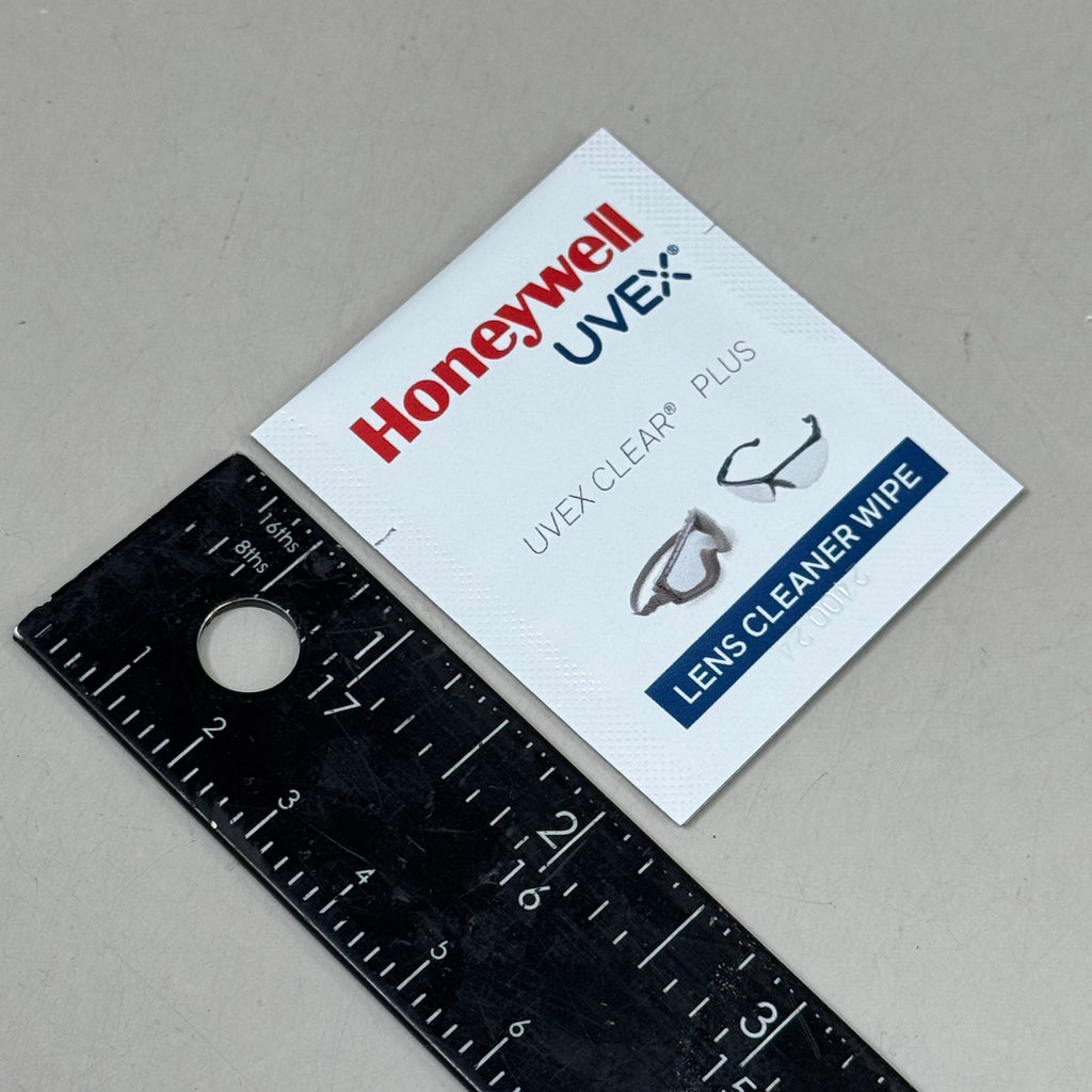 HONEYWELL UVEX (100 PACK) Clear Plus Lens Cleaning Wipes 5" x 6" S470