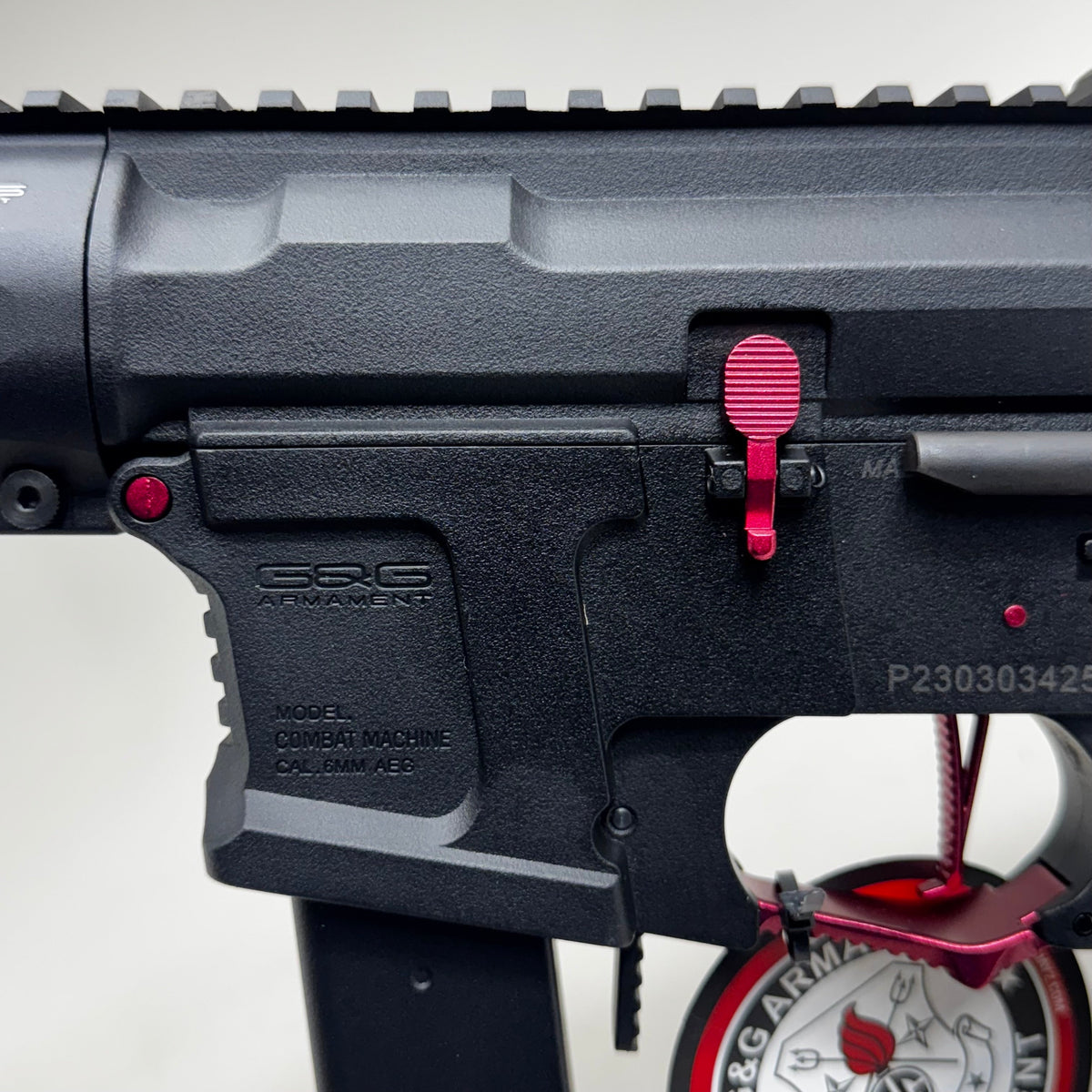 G & G ARMAMENT Airsoft Combat Machine Super Rangers Fire ARP 9 Series Black & Red